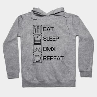 Eat Sleep Bmx Repeat Hoodie